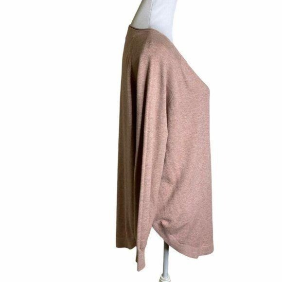 Dreamers Blush Pink Scoop Neck Round Hem Sweater - Picture 4 of 9